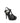 Saint Laurent Black Calf Leather Bos Taurus Stiletto Heel Sandals