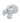 ALDO Silver Polyacrylic Foulard