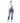 Gas Blue Cotton Straight-Leg Jeans