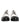 Dolce & Gabbana Black White Leather Derby Shoes