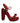 Dolce & Gabbana Red Rose Embellished Platform Sandals Shoes