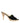 Dolce & Gabbana Black Fabric Fur Mule Wood Platform Heel Shoes