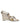 Dolce & Gabbana Gold Silver Leather Wedge Heels Sandals Shoes