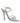 Dolce & Gabbana White Rhinestone High Heeled Sandals Shoes