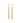 Saint Laurent Gold Brass Earrings