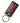 Dolce & Gabbana Black Calf Leather Logo Metal Ring Men Keychain Keyring