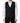 Dolce & Gabbana Black Wool Single Breasted Men Waistcoat Vest