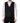 Dolce & Gabbana Black Wool Single Breasted Men Waistcoat Vest