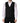Dolce & Gabbana Black Wool Single Breasted Men Waistcoat Vest