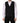 Dolce & Gabbana Black Wool Single Breasted Men Waistcoat Vest