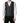Dolce & Gabbana Dark Gray Single Breasted Men Waistcoat Vest
