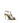 Casadei Gold Calf Leather Bos Taurus Stiletto Heel Sandals