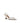 Amina Muaddi White Fabric Mid Heel Pumps