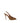 Amina Muaddi Brown Silk Stiletto Heel Sandals
