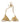 Dolce & Gabbana Gold-Tone Triangle Bikini Top DG Logo Swimwear