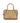 Mario Valentino Beige Polyurethane Women's Bag with Handles and Shoulder Strap