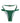 Dolce & Gabbana Green Logo Plaque Nylon Brief Panty Underwear