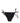 Dolce & Gabbana Black Tie-Side Bikini Bottom Swimsuit Swimwear