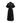 Ella Black Cotton Casual Dress