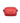 Coccinelle Rosso Leather Women's Bag with Adjustable Strap and Pockets