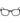 Fila Black Plastic Glasses (Frames)
