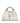Gucci White Leather Stirrup Top Handle Bag
