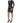 MSGM Black White Long Sleeve Printed Mini Dress