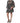 MSGM Black White Zebra Puff Sleeves Mini Dress