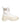 Dolce & Gabbana White Leather Rubber Logo Ankle Boots Shoes