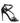 Dolce & Gabbana Black Leather Stiletto Heel Sandals Shoes
