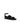 Max Mara Black Calf Leather Bos Taurus Flat Sandals