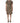 Dolce & Gabbana Brown DG Logo Chain Short-Sleeve Sheath Dress