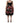 Dolce & Gabbana Black Sleeveless Bustier Floral Print Tiered Dress