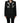 Dolce & Gabbana Black Stripe Double-Breasted Blazer Jacket
