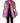 Dolce & Gabbana Pink Plush Faux Fur Gold Leather Coat Jacket