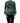 Dolce & Gabbana Dark Green Silk Satin Blouse Neck Tie Top