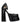 Versace Black Leather Platform Pumps
