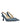 Jimmy Choo Blue Leather Mid Heel Pumps