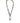 Dolce & Gabbana Silver Tone Chain Signature DG Logo Pendant Necklace