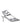 Valentino Garavani Gray Leather Stiletto Heel Sandals