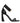Versace Black Leather Stiletto Heel Sandals