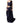 Dolce & Gabbana Navy Blue One Shoulder Evening Gown Dress