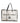 Chanel Ladies First White and Black Canvas Shopper Tote Bag