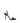 Jimmy Choo Black Calf Leather Bos Taurus Stiletto Heel Sandals