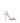 Jimmy Choo Gold Calf Leather Bos Taurus Stiletto Heel Sandals