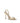 Jimmy Choo Gold Calf Leather Bos Taurus Stiletto Heel Sandals