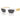 Versace White Acetate Sunglasses
