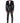 Dolce & Gabbana Black Jacquard Slim Fit Formal 3 Piece Suit