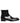 Dolce & Gabbana Black Leather Embossed Logo Ankle Boots Shoes