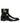 Dolce & Gabbana Black Leather Logo Buckle Mid Calf Boots Shoes